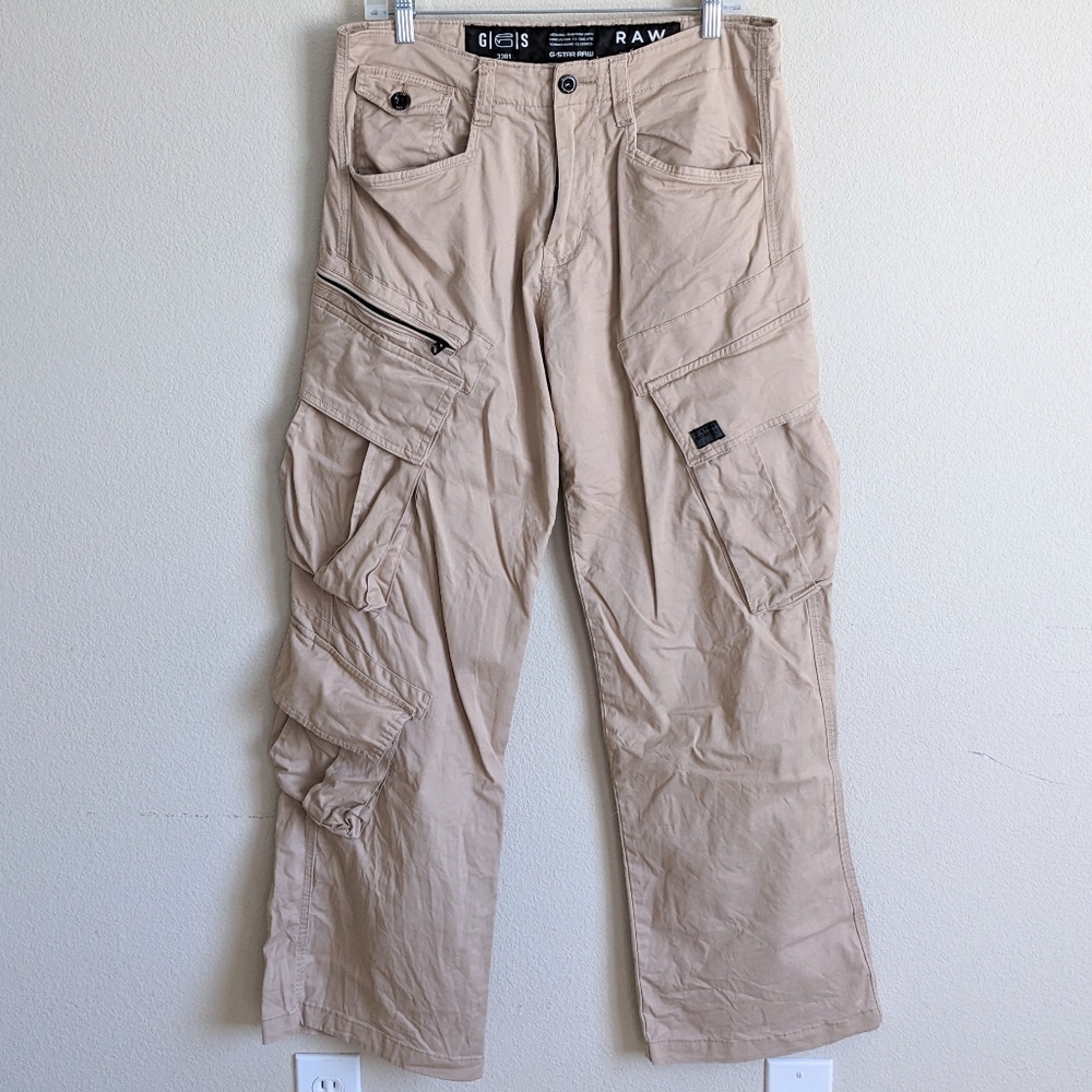 G-Star RAW Men's Cargo Pants in Beige